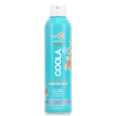 coola sunscreen spray tropical coconut
